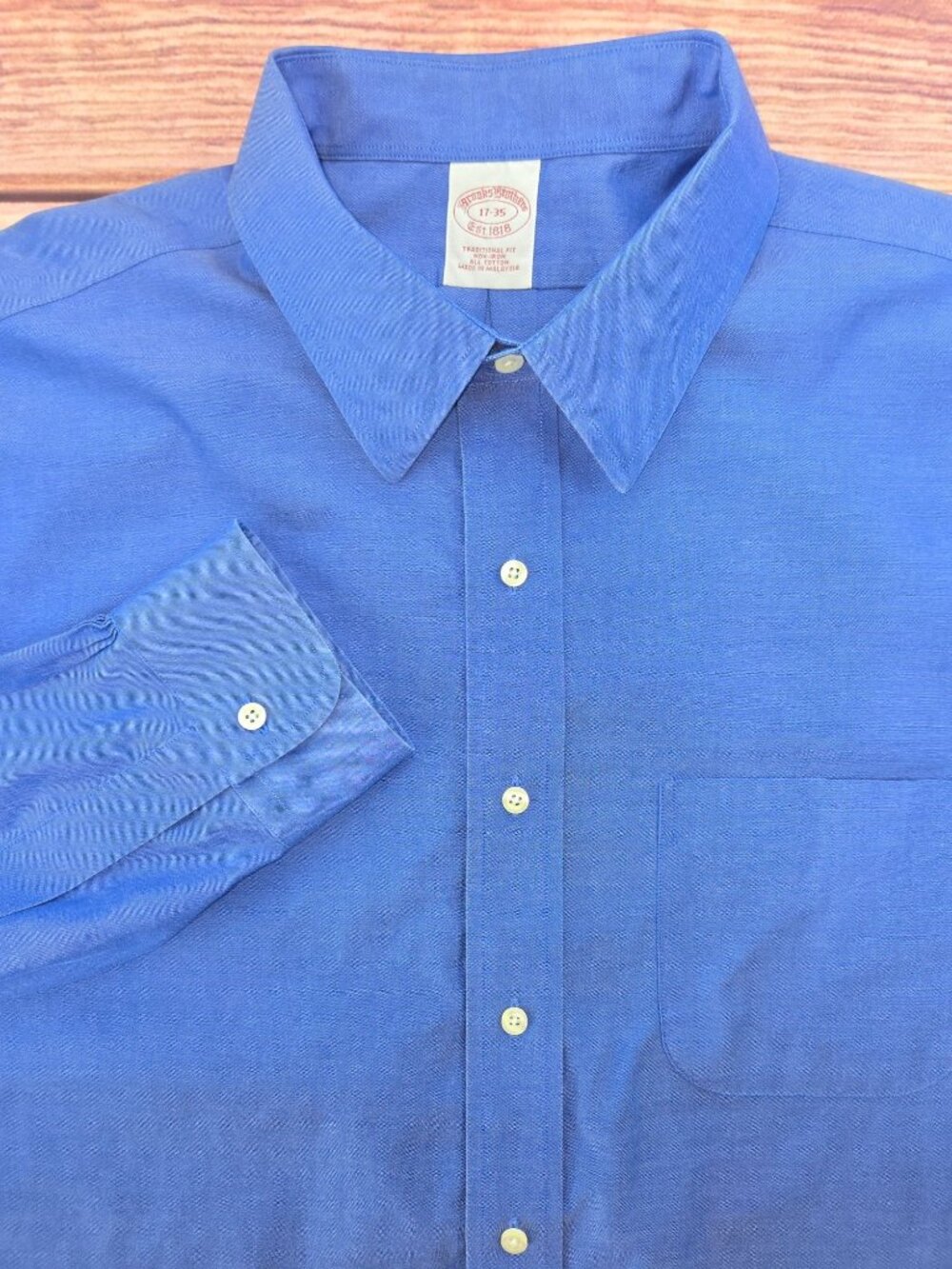 Brooks Brothers Traditional Fit Non-Iron Shirt 17-35 XXL